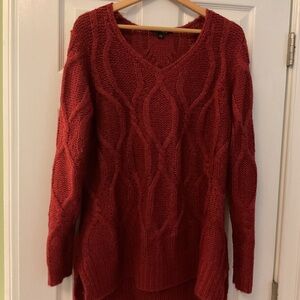 Chadwicks Deep Red V-Neck Sweater